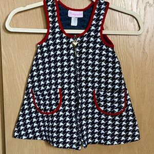 Vintage Black and White Houndstooth Dress